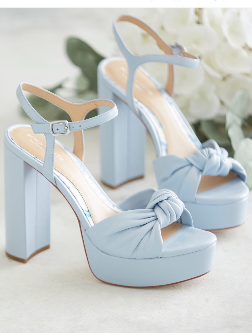 Antonio x Born on Fifth Laurie Linen Knotted Detail Ankle Strap Platform Sandals